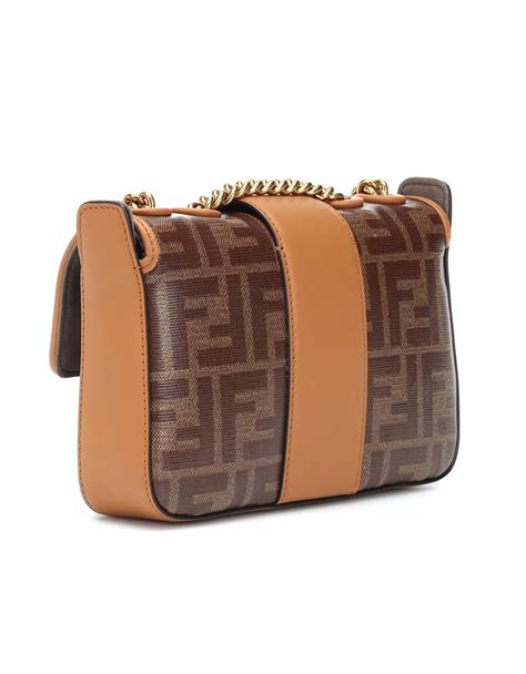 fendi double f leather shoulder bag|Fendi bag with thick strap.